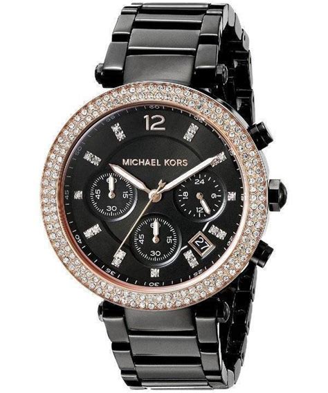 michael kors montre homme noir|Michael Kors watch price women.